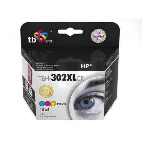 TB Print TBH-302XLCR ink cartridge 1 pc(s) Blue, Purple, Yellow