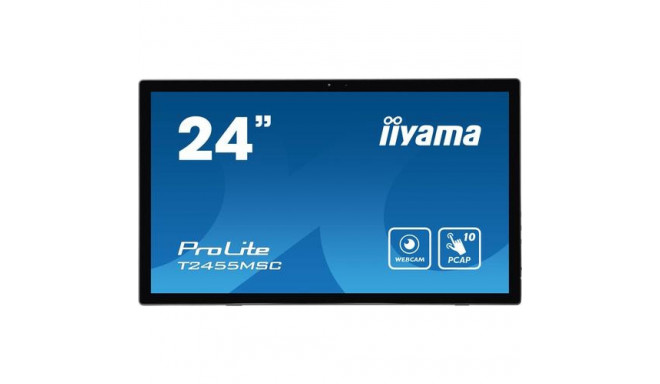 iiyama T2455MSC-B1 Signage Display Digital signage flat panel 61 cm (24&quot;) LED 400 cd/m² Ful