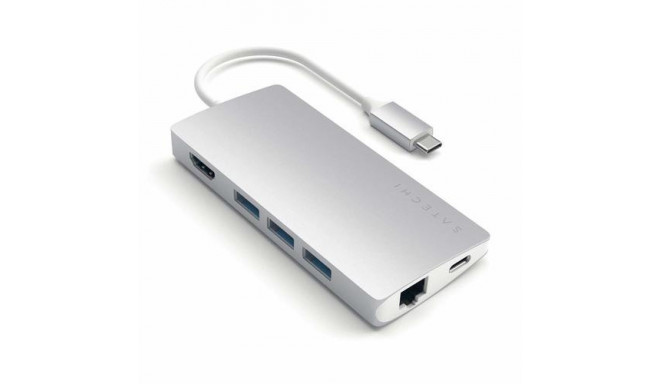 Satechi ST-TCMA2S notebook dock/port replicator USB 3.2 Gen 1 (3.1 Gen 1) Type-C Silver