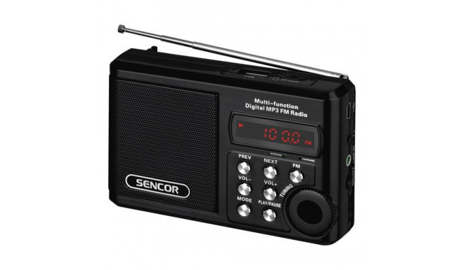 Sencor SRD 215 B radio Analog Black