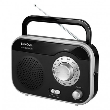 Sencor SRD 210 BS radio Personal Analog Black, Grey, Metallic