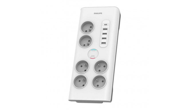 Philips SPN7060WA/60 surge protector White 6 AC outlet(s) 2 m