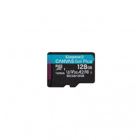 Kingston Technology 128GB microSDXC Canvas Go Plus Gen4 200R A2 U3 Single Pack w/o ADP