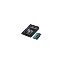 Kingston Technology 64GB microSDXC Canvas Go Plus Gen4 200MB/s A2 U3 V30 Card + Adapter