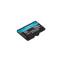 Kingston Technology 128GB microSDXC Canvas Go Plus Gen4 200R A2 U3 Single Pack w/o ADP
