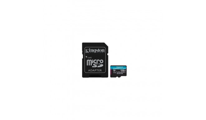 Kingston Technology 128GB microSDXC Canvas Go Plus Gen4 200MB/s A2 U3 V30 Card + Adapter