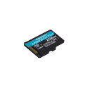 Kingston Technology 256GB microSDXC Canvas Go Plus Gen4 200MB/s A2 U3 V30 Card + Adapter