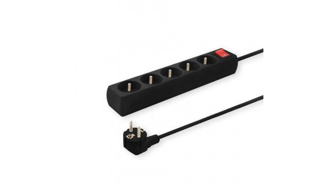 Savio LZ-04 Listwa zasilajca, 6 gniazd, 5m 6 AC outlet(s) Type F 2500 W Black