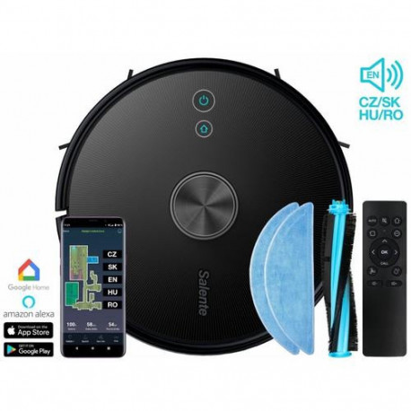 Salente L6 robot vacuum 0.6 L Bagless Black