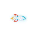 Forever Light Neon PLEXI LED ROCKET multicolor NNE18 Light decoration figure