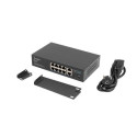 Lanberg RSFE-8P-2GE-120 network switch Unmanaged Gigabit Ethernet (10/100/1000) Power over Ethernet 