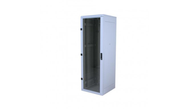 Triton 19" Delta S rack 37U/600x600, glass grey Freestanding rack