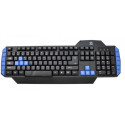 Rebeltec Warrior keyboard USB QWERTY Polish Black, Blue