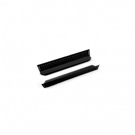 Support rails for rack 600mm deep (L=380mm) - pair black
