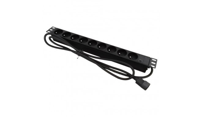 Alantec PZ09U power extension 1.8 m 9 AC outlet(s) Indoor Black