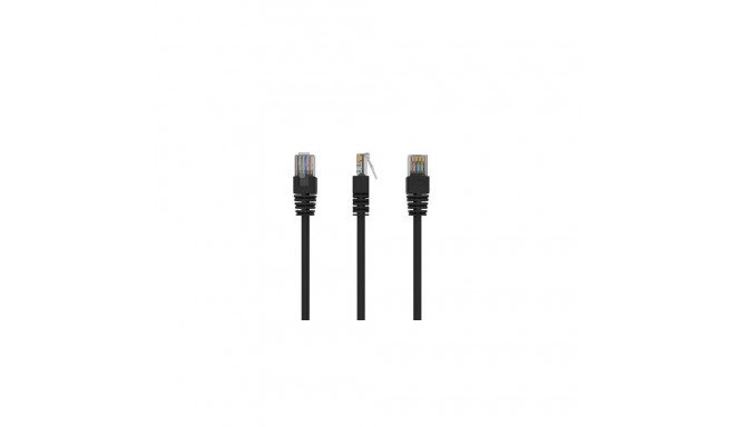 Gembird Patch Cord Cat.5e UTP 10m networking cable Black Cat5e U/UTP (UTP)