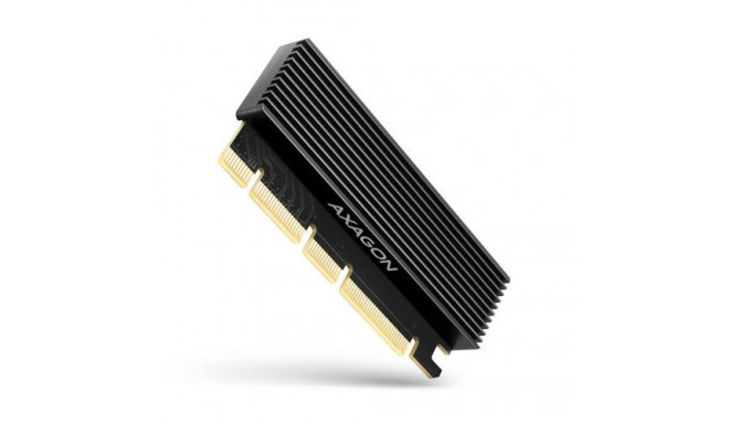 Axagon PCEM2-XS PCIe x16 - M.2 NVMe M-key slot adapter, w. passive alu heatsink