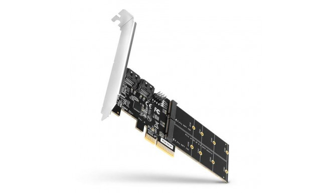 Axagon PCES-SA4M2 PCIe Controller 2x internal SATA 6G port+ M.2 B-key interface cards/adapter M.2, S