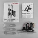 Axagon PCEA-PSN PCIe-Adapter mit 1x Parallel-+ 2x Seriell-Ports - ASIX AX99100 interface cards/adapt