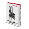 Axagon PCEA-PSN PCIe-Adapter mit 1x Parallel-+ 2x Seriell-Ports - ASIX AX99100 interface cards/adapt