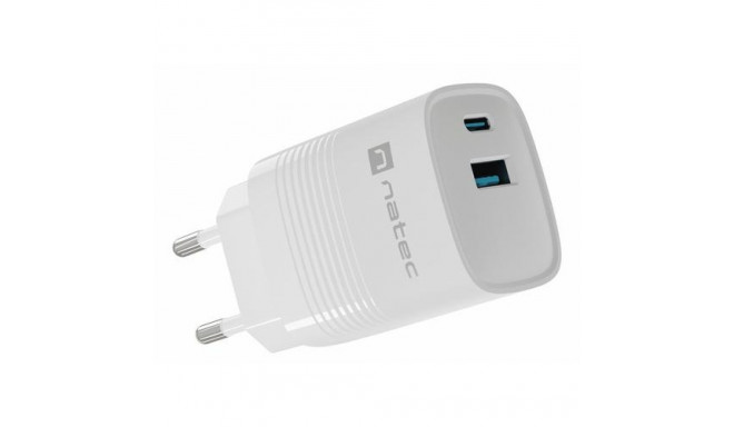 NATEC NUC-2140 mobile device charger Universal White AC Fast charging Indoor