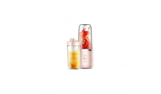 Deerma NU05 blender 0.4 L Tabletop blender Pink, Stainless steel