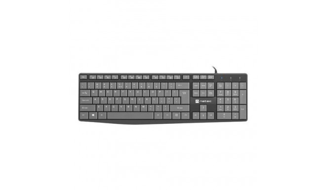NATEC NAUTILUS keyboard Home/Office USB QWERTY US International Black, Grey