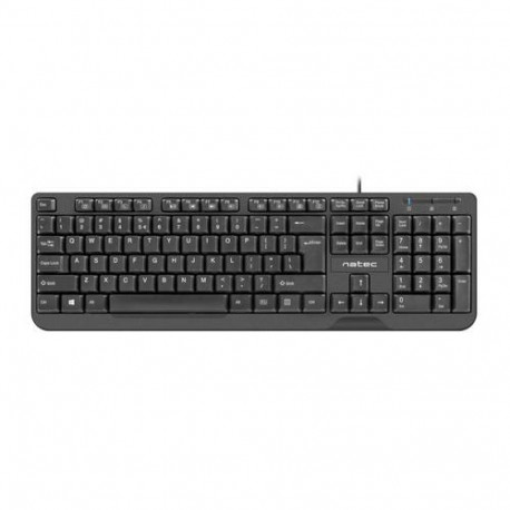 NATEC TROUT keyboard Office USB QWERTY US International Black