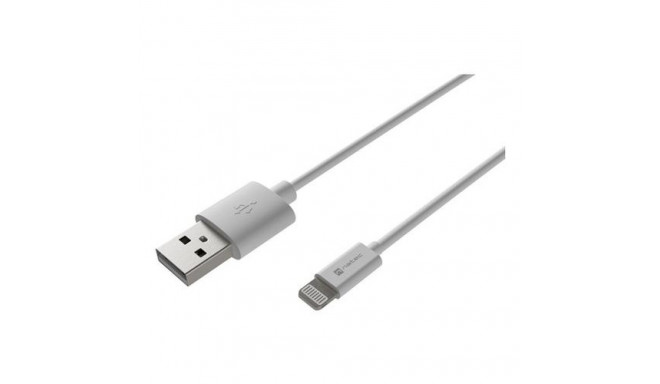 NATEC NKA-2148 lightning cable 1 m White