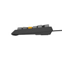 GENESIS Thor 230 TKL keyboard Gaming USB + RF Wireless + Bluetooth QWERTY Black, Grey, Orange