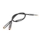 GENESIS A20 audio cable 0.2 m 3.5mm Black, Silver