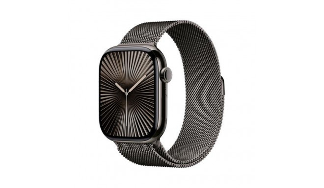 Apple Watch Series 10 GPS + Cellular 46mm Slate Titanium Case with Slate Milanese Loop - M/L