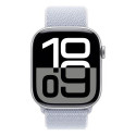 Apple Watch Series 10 GPS 46mm Silver Aluminium Case with Blue Cloud Sport Loop