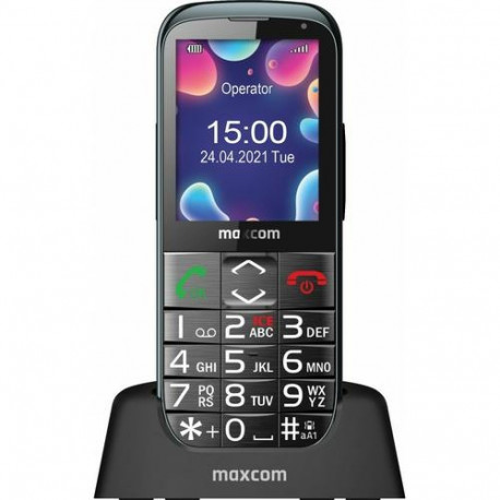 MaxCom MM724 5.59 cm (2.2") 85 g Black Senior phone