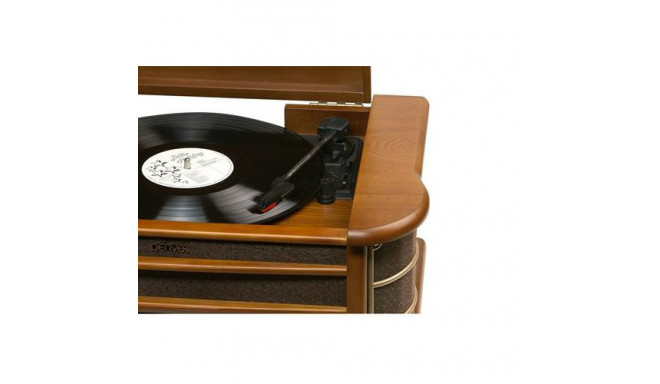 Denver MCR-50 audio turntable Brown