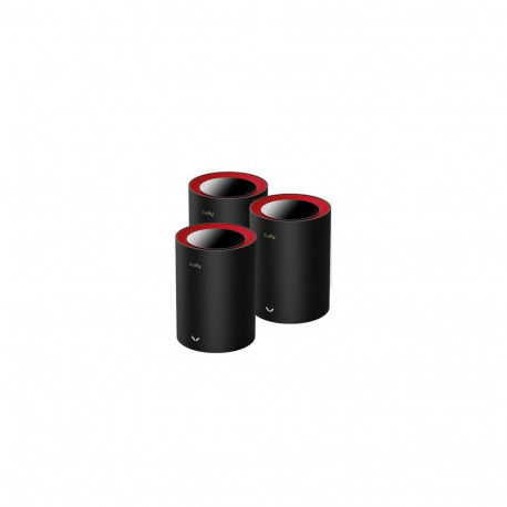 Cudy M3000 3-Pack Dual-band (2.4 GHz / 5 GHz) Wi-Fi 6 (802.11ax) Black, Red 1 Internal