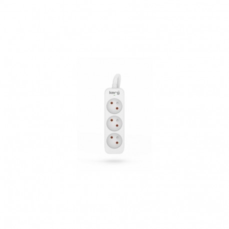 HSK DATA Kerg M02387 3 Earthed sockets - 1 5m power strip with 3x1 5mm2 cable 16A
