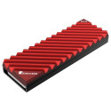 Jonsbo M.2-3 RED computer cooling system Solid-state drive Heatsink/Radiatior Black, Red 1 pc(s)