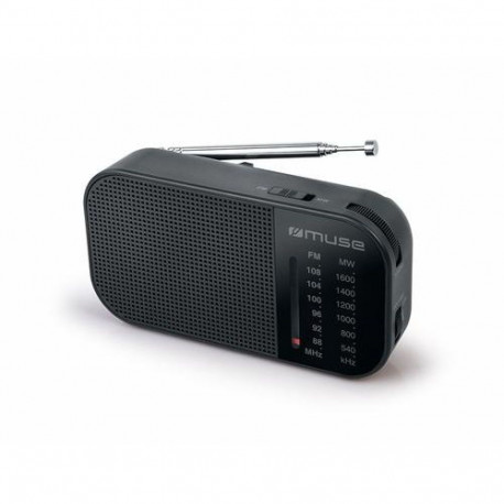 Muse M-025 R radio Portable Analog Black