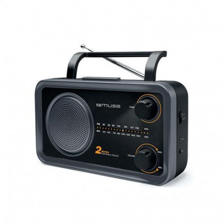Muse M-06DS radio Portable Analog Black, Grey