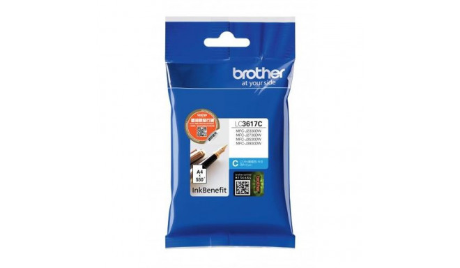 Brother LC-3617C ink cartridge 1 pc(s) Original Standard Yield Cyan