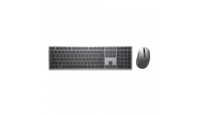 DELL KM7321W keyboard Mouse included Office RF Wireless + Bluetooth QWERTZ German Grey, Titanium