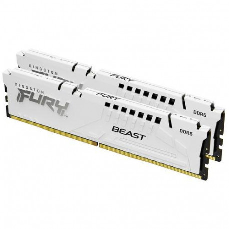 Kingston Technology FURY Beast 64GB 5600MT/s DDR5 CL40 DIMM (Kit of 2) White XMP