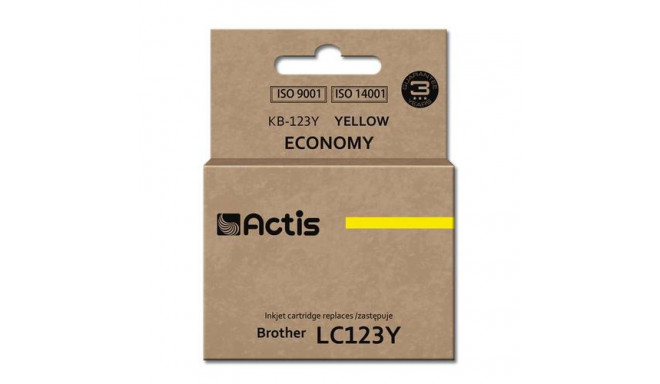 Actis KB-123Y ink (replacement for Brother LC123Y/LC121Y; Standard; 10 ml; yellow)
