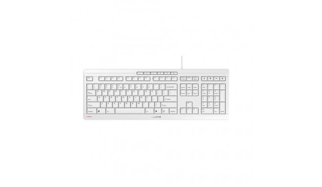 CHERRY STREAM keyboard Office USB QWERTY US English White
