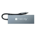 Techly IUSB32C-HUB4HPD laptop dock/port replicator Wired USB 3.2 Gen 2 (3.1 Gen 2) Type-C Grey