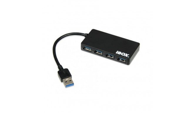 iBox IUH3F56 interface hub USB 3.2 Gen 1 (3.1 Gen 1) Type-A 5000 Mbit/s Black