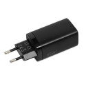 iBox ILUC65B mobile device charger Universal Black AC Fast charging Indoor