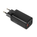 iBox ILUC65B mobile device charger Universal Black AC Fast charging Indoor
