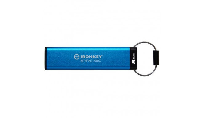 Kingston Technology IronKey 8GB USB-C Keypad 200C, FIPS 140-3 Lvl 3 (Pending) AES-256